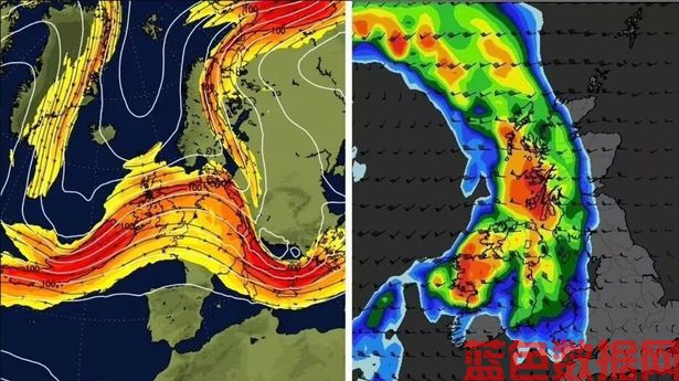 在令人担忧的新地图上，英国将遭受暴雨和强风袭击的确切日期