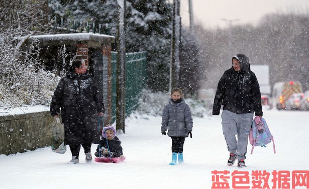 英国降雪:英国的五个地区将受到极地风暴的